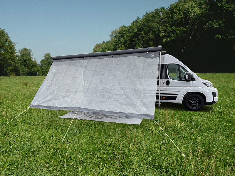 Sunblocker SAONA 330, Front, Gittergewebe (Mesh+PVC), 330x190cm, grau