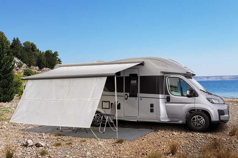 Sunblocker SAMANA 330 Front,Gittergewebe(Mesh+PVC),330x190cm,hellgrau
