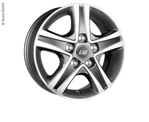 BORBE Alufelge Borbet CWD Fiat Ducato Maxi, LK:130, 6,5 x 16" mystral anth.poliert