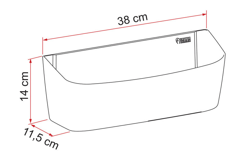 Fiamma Pocket Plus Ablage M - cremeweiß