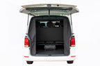 Moskitonetz Heckklappe für VW T5/T6/T6.1, Klettbefestigung, Magnetversch. Für Heckklappe (mit Gummilippe)