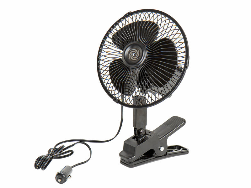 Ventilator 12 Volt, oszillierend mit Klammerhalterung