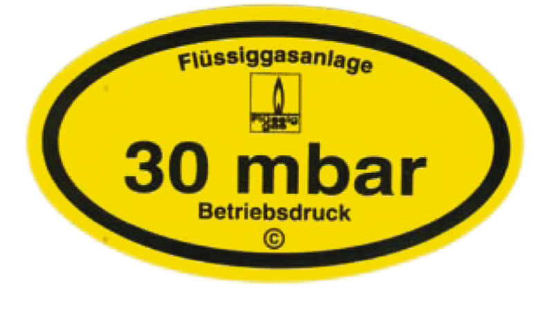 <p>Hinweisschild für die Gasanlage</p>