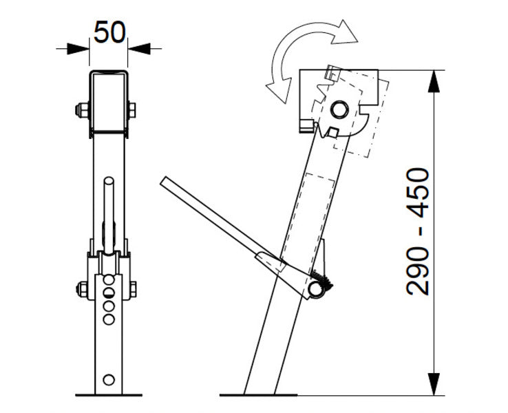 Stabilisierungs-Stützen
