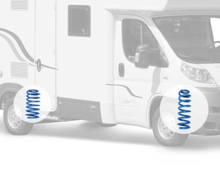 VBAIR Schraubenfedern für die Vorderachse Ducato 250/ Boxer/ Jumper ab Bj. 2006