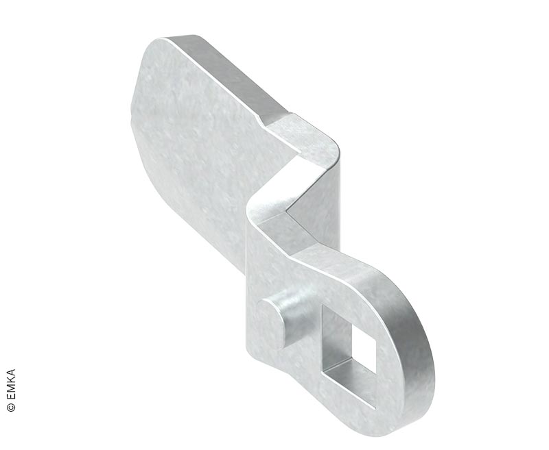 EMKA Zunge für Türsicherungsverschluss, Höhe. 28mm, Länge: 45mm