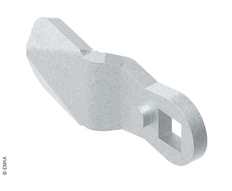 EMKA Zunge für Türsicherungsverschluss, Höhe: 13mm, Länge:45mm