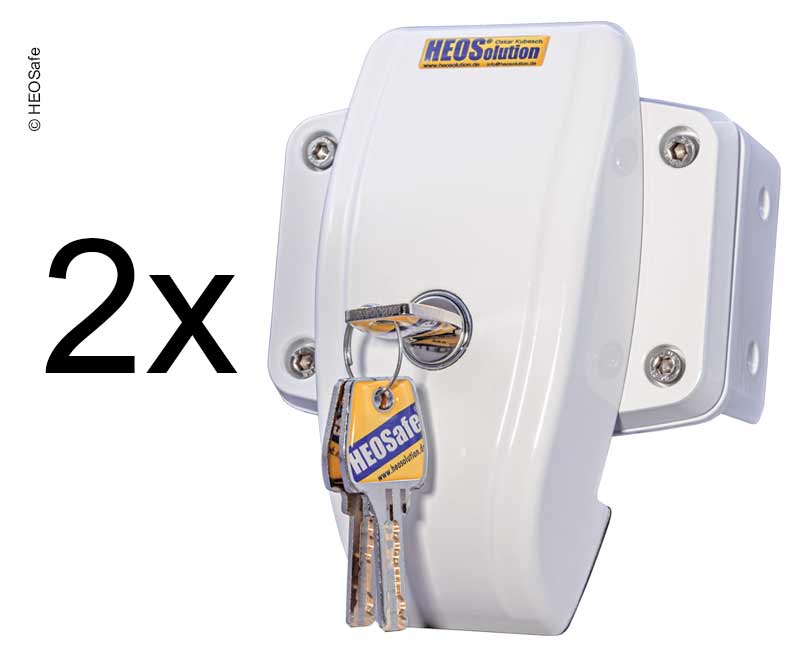 HEOSO Türsicherung HEOSafe 2er Set weiß