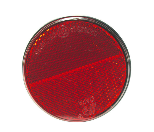 Carbest Reflektor rund 72mm selbstklebend rot (1 Stück)