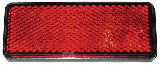 Carbest Reflektor rechteckig, 2Stück, Rot, Maße 95*38mm Selbstklebend