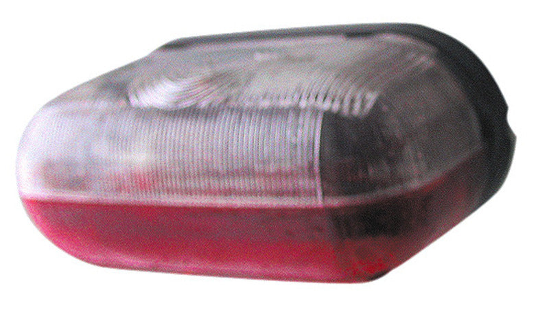 Umrissleuchte rot/weiß mit Sockel 90x40x40mm