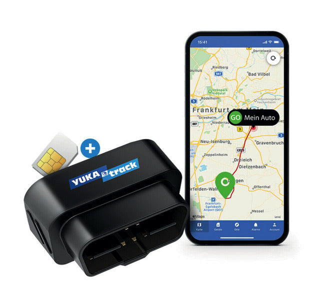 YUKAtrack GPS-Tracker mit OBD2 Schnittstelle, inkl. SIM-Karte und App