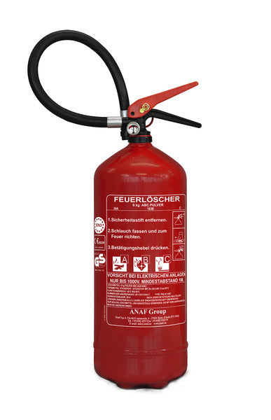 ANAF ABC Feuerlöscher mit Druckanzeige - 6 KG