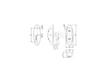 LED-NebelschluÃ 12V, 6W IP67 500 mm Kabel