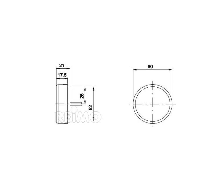 Mit 700 mm Kabel, IP67-zertifiziert, Durchmesser 60 mm