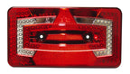 LED-Multifunktionsleuchte, 9-32V, links rot IP67 mit Dreiecksrückstrahler