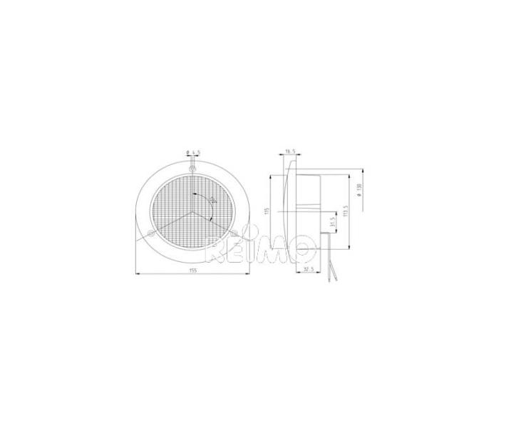 LED-Rückfahrleuchte 12V, 3W klar IP67 500 mm Kabel