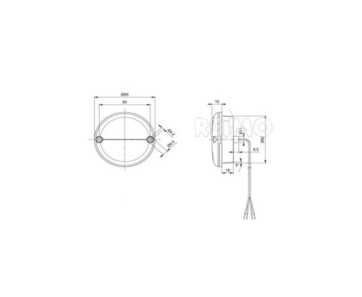 LED-Blink-Brems-Schlussleuchte