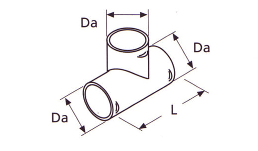 WEBAS T-Stück zur Rohrverbindung 60mm