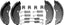 MOOG Bremsbacken- Set inkl. Flanschmutter - ALKO 1635/1636/1637