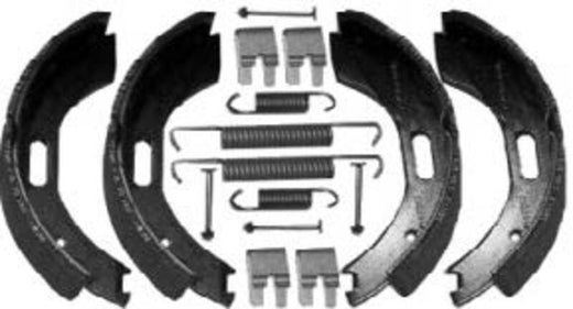 MOOG Bremsbacken- Set inkl. Flanschmutter - BPW S2005-7RASK