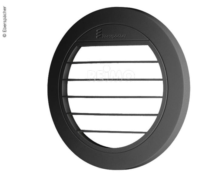 EBERS Ausströmer flach 0° schwarz für Standh.Airtronic D3, Ø90mm