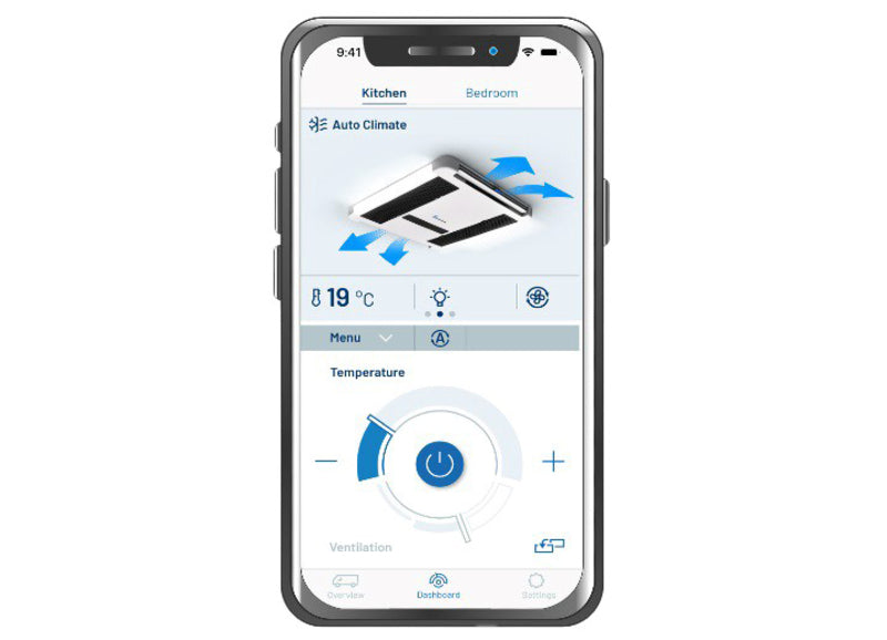 Klimaanlage Breezonic Slim Plus HP weiÃ, 2,2kW 230V