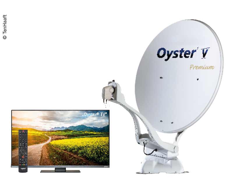 THAAF Oyster® V Sat-Anlage 85 SKEW Premium mit 32" Oyster® TV