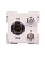 INPRO TV + Sat Steckdose mit 12V Normsteckdose braun