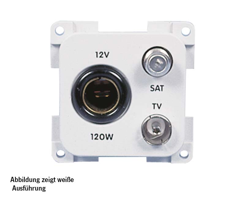 INPRO TV+Sat Steckdose 12Vgr.