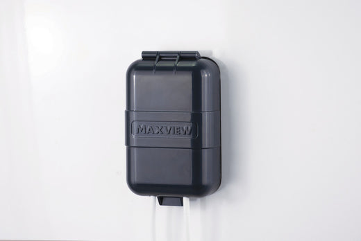 MAXVI Außensteckdose mit F-Stecker & 3m kabel