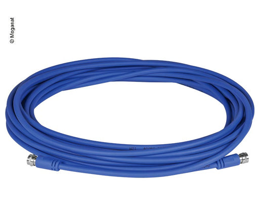 MEGAS 10m flexibles Koaxial-Kabel mit F-Anschlüssen, 75 Ohm, Ø 5,6mm