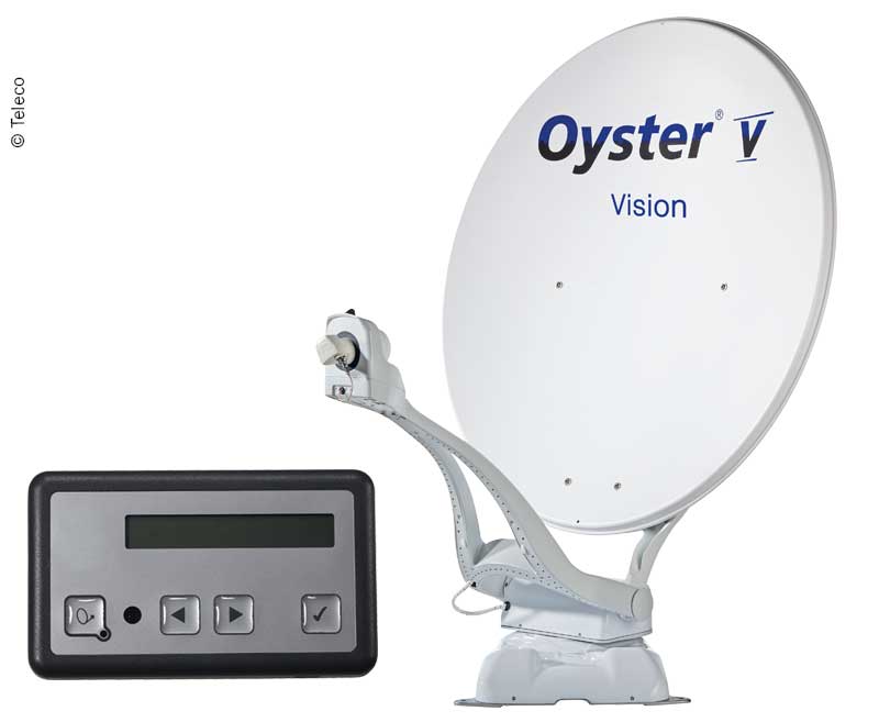Ten Haaft Oyster V85 Vision Twin Sat-Anlage, weiß