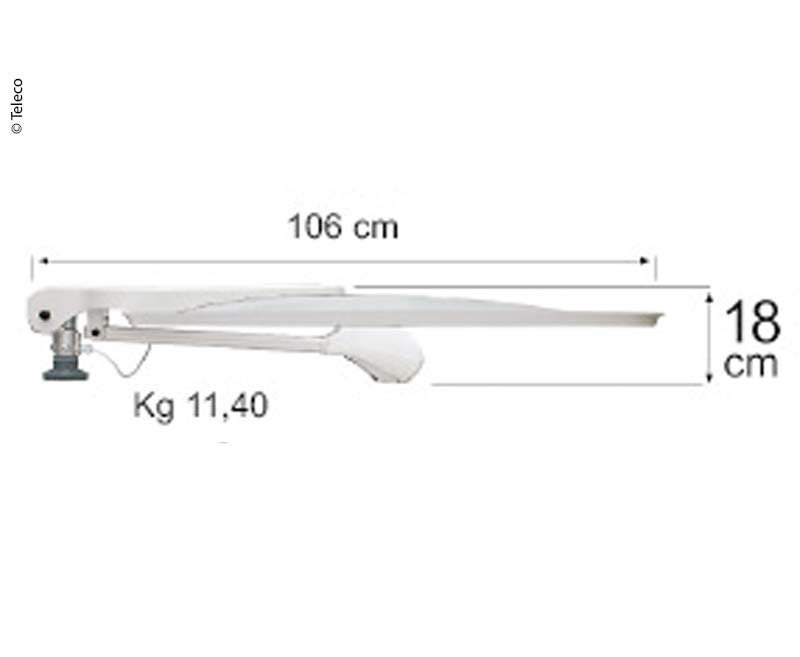 Teleco, manuelle Satellitenantenne mit digitalem Pointer