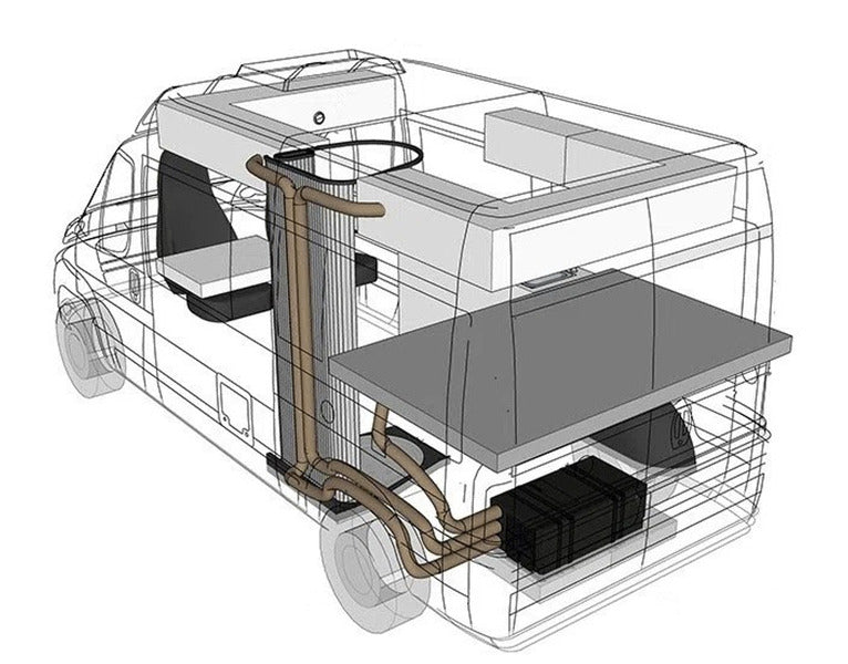 Klimaanlage SR-MECair Untersitz inkl.Install.Kit