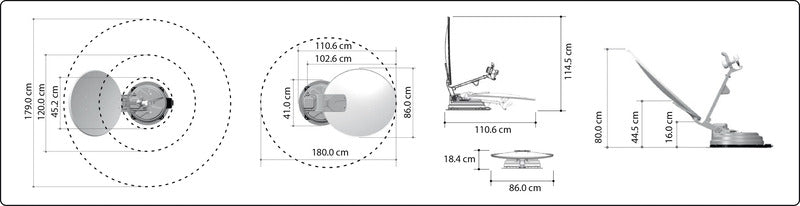 Carbest Multi Sat X85 automatische Sat-Anlage mit ASTRA, HOTBIRD, LNB