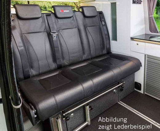 Schlafsitzbank VW T6/5 Trio Style V3000 Gr.10 3-sitzig Poster Leder Trio Style