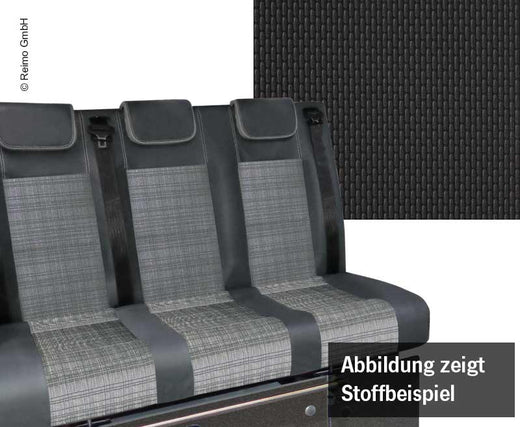Schlafsitzbank VWT6.1, Trio Style V3000 Gr.10 3-sitzig Briks 2fbg Wärmetausch.