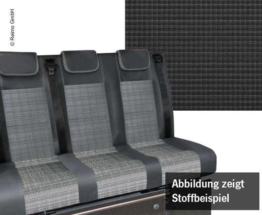 Schlafsitzbank VW T6.1 Trio Style V3000 Gr.10 3-sitzig Double.Grid, 2 Wärmetau.