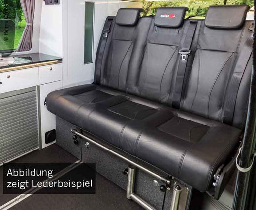 Schlafsitzbank VW T6/5 Weekender Plus V3000 Gr.14 3-sitzig, Leder 2fbg. Rechts.