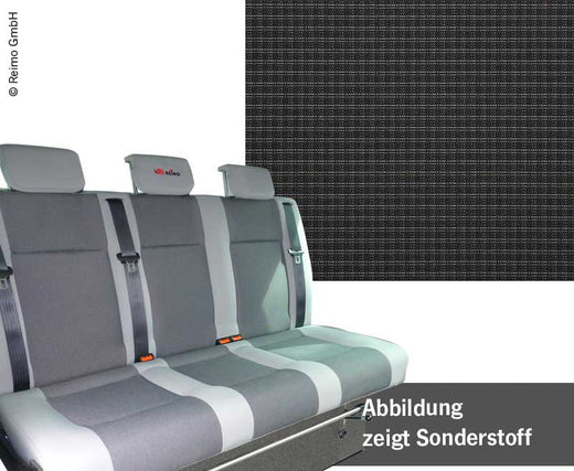 Schlafsitzbank VW T6.1, V3100 Gr.17 starr, 3-sitzig, Double Grid 2fbg. Wärmet.