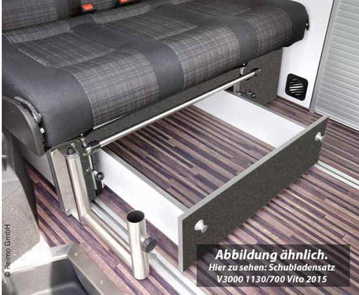 Schublade Schlaf-/ Sitzbank V3000 Gr.17 für Mercedes Vito Weekender - Dekor Basalt