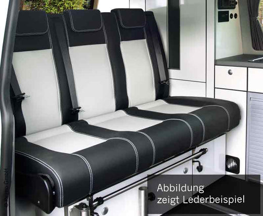 Schlafsitzbank Merc. Vito LR 2015 V3000 Gr.14 3-sitzig, Polster Leder 2 fbg.