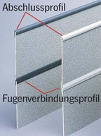 Verbindungsprofil für 3 mm Verkleidungsplatten - Dunkelgrau - 2,2 m