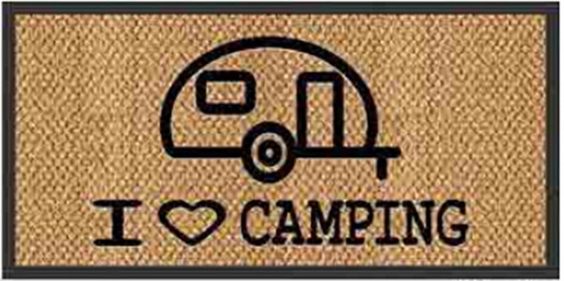 Arisol Fußmatte "I love Camping" 25x50cm