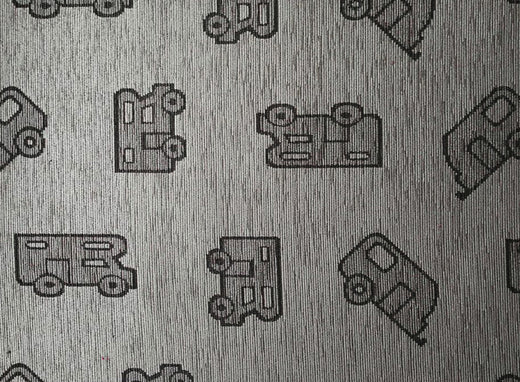 Arisol Wohnraumteppich 50x150cm grau, Muster, 45% Polyester/55% Baumwolle