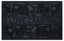 Fussmatte KERA KAMP 40x60cm, schwarz, PP/Gummi, Motiv: Motorhome/Caravan