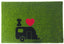 Arisol Fussmatte GREEN FLOCK 40x60cm, grün, PP/Gummi, mit Motiv