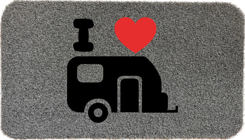 Arisol Fussmatte GREY FLOCK Caravan 40x60cm, grau, PP/Gummi