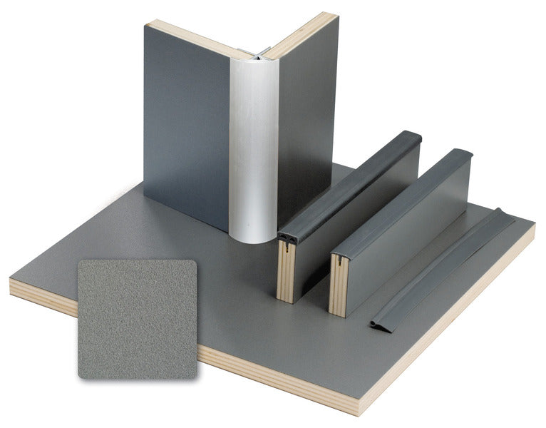 HPL-Schichtstoff Möbelbauplatte - Anthrazit Metallic - 1 Platte